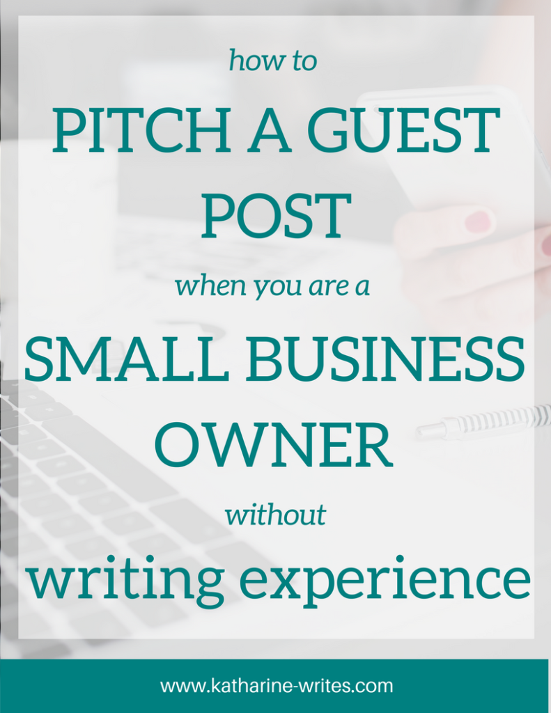 How small business owners can pitch a guest post, including how to structure your email, who to send it to, and how to show your expertise when you're not a professional writer. Click through to read or pin now to save for later!