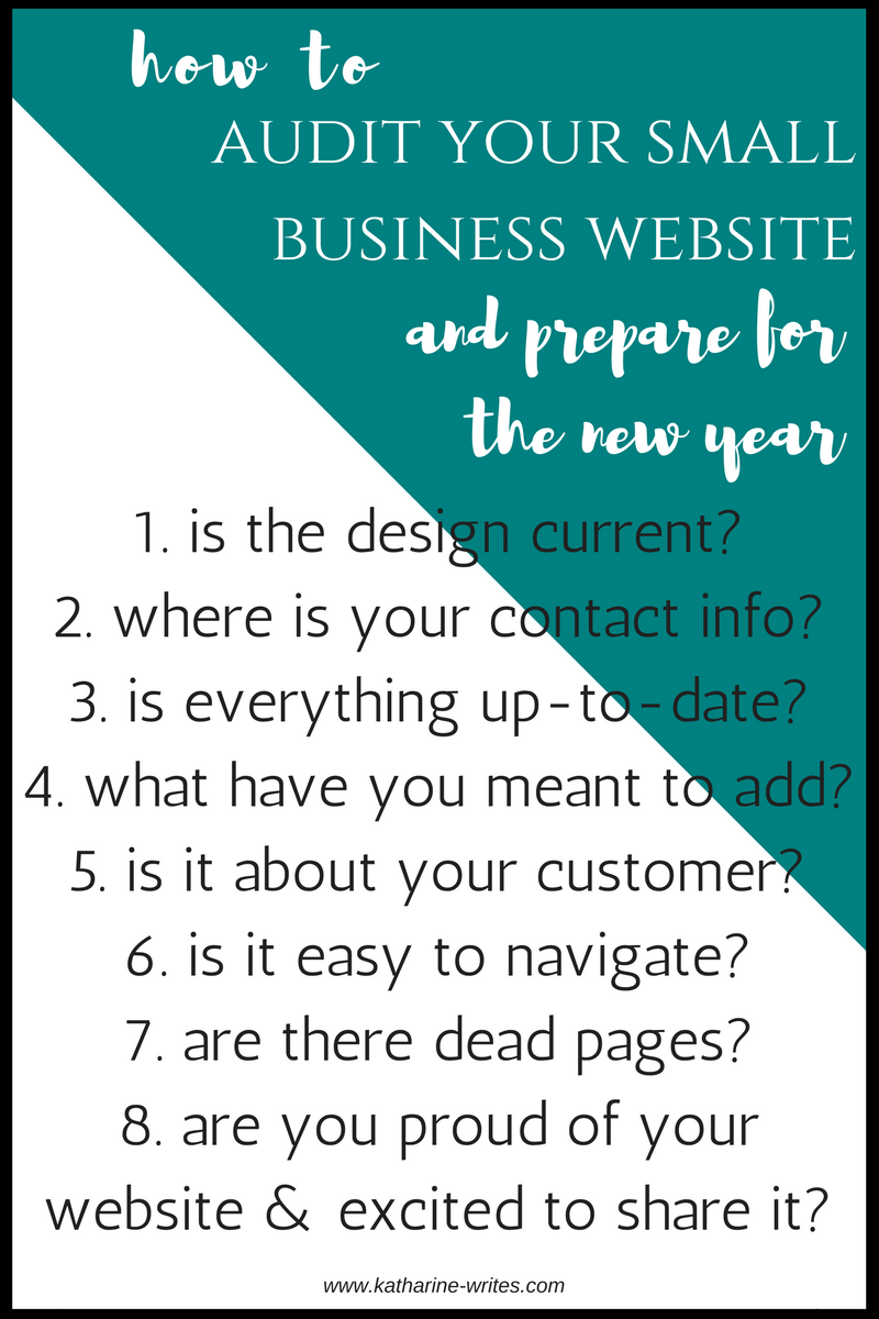 Year end audit: improve your website, connect with customers, and prepare for the new year. Click through to read now or pin to save for later!