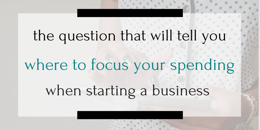 Starting a small business and not sure where to focus your limited budget? It's hard to know when to pay for professional help and when to do it yourself. But I've got one question that will help you make those tricky decisions in a snap. Click through to find out what it is!